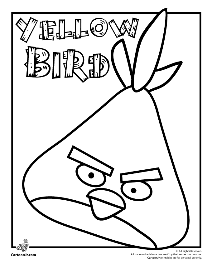 Plansa de colorat cu Angry Birds 68 122